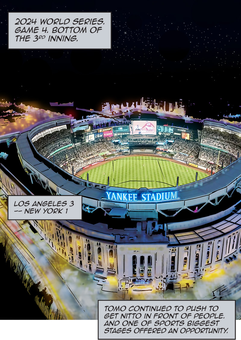 Yankee Stadium shows World Series Nitto opportunity.